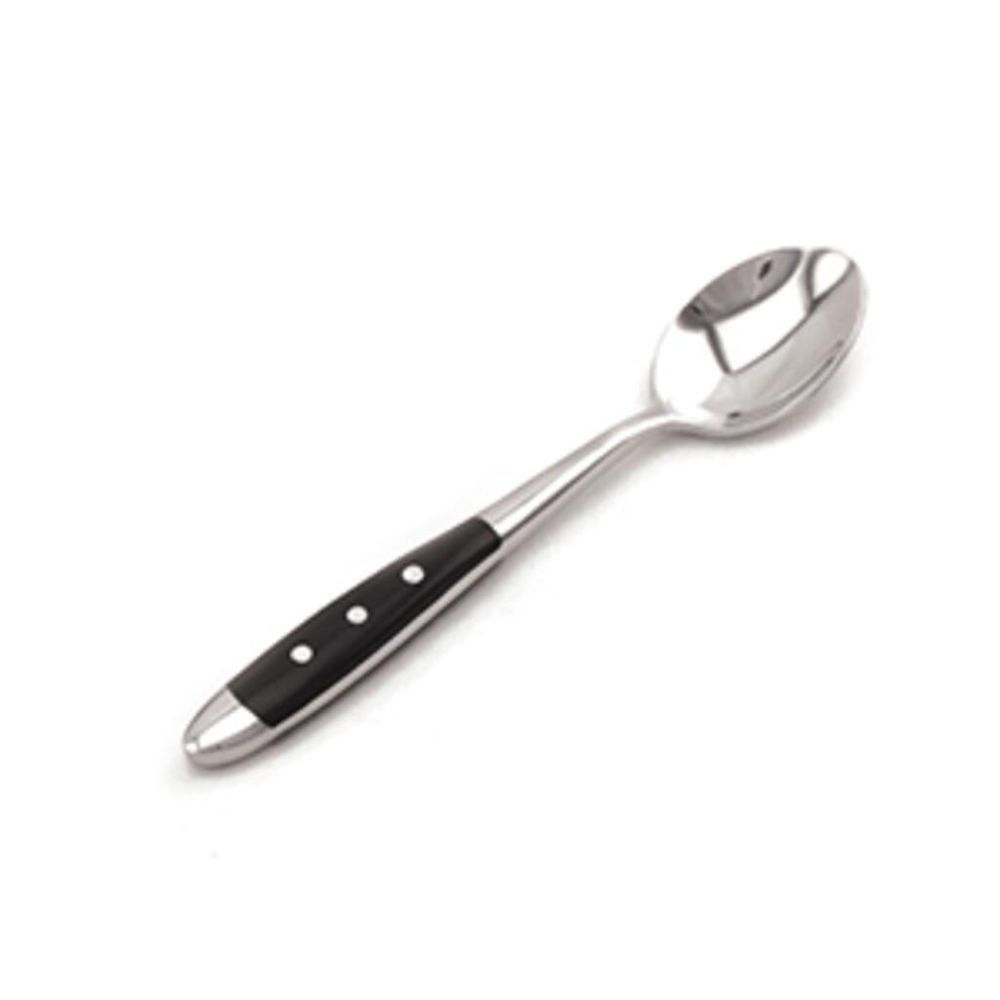 Ложка кофейная 13,8 см ручка черный пластик   P.L. Proff Cuisine [12]