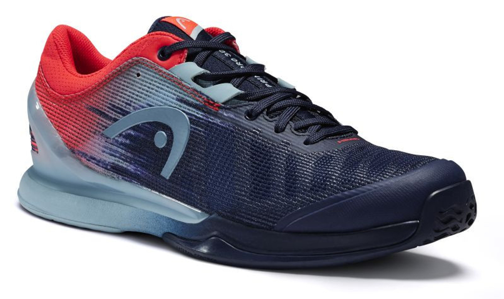 Мужские кроссовки теннисные Head Sprint Pro 3.0 Men - dress blue/neon red