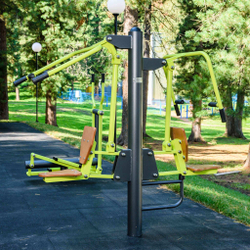 Smart-1056 Уличный тренажер Тяга Сверху - Жим от груди ZAVODSPORTA