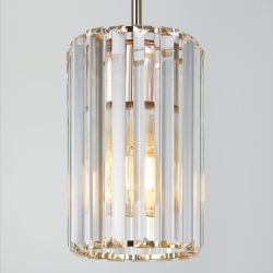 Светильник подвесной (подвес) Rivoli Suzanne 1052-201 1 х Е27 40 Вт хрусталь | Хрусталь