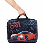 Папка на молнии с ручками BRAUBERG А4, 1 отделение, полиэстер, ширина 80 мм, "Racing Car", 271132