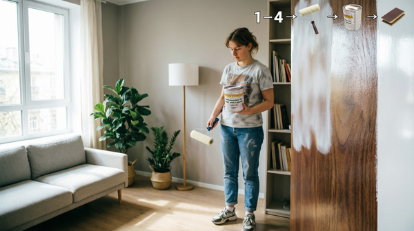 Почему белая краска на тёмной мебели — это эпопея? Честный разбор.