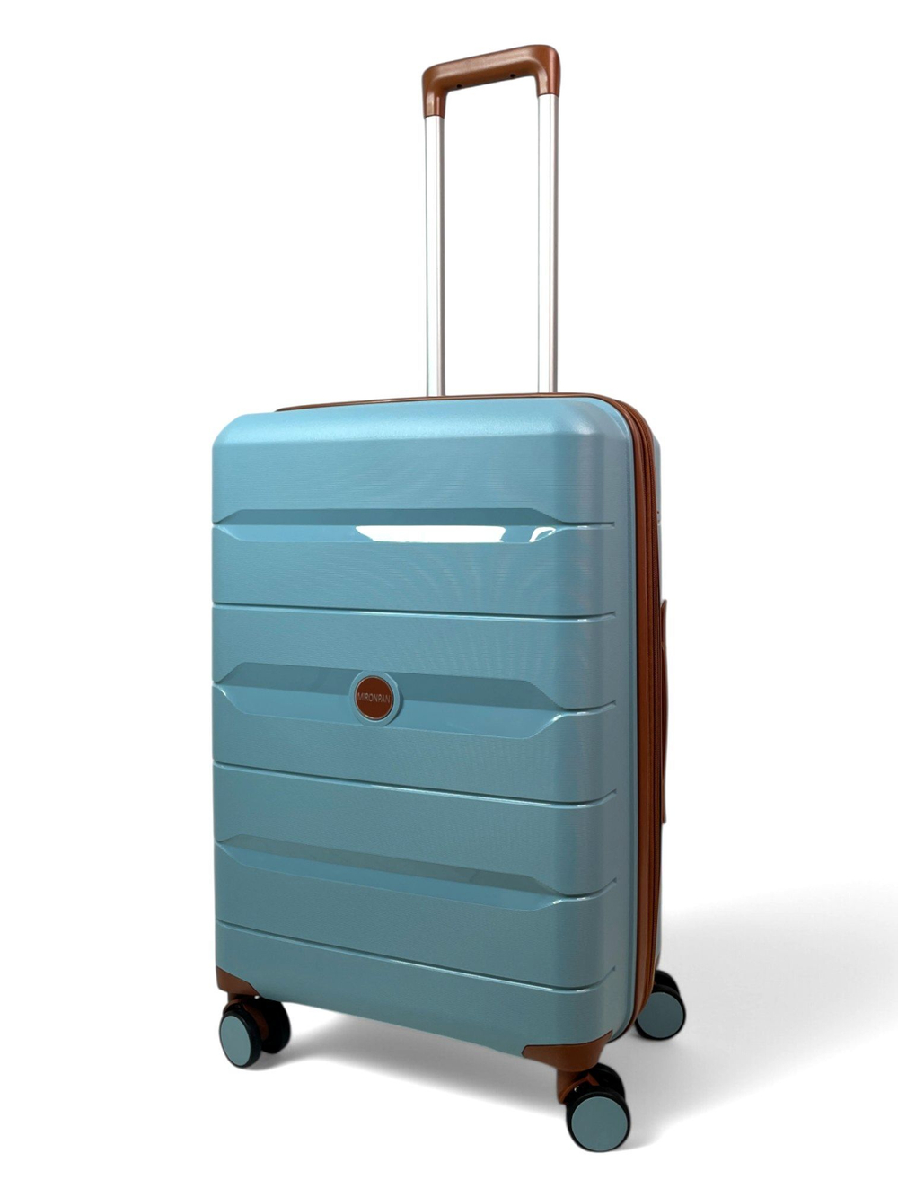 Средний чемодан Mironpan 23102, Голубой, M+