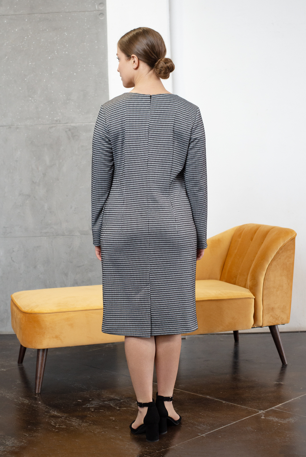 Трикотажное платье 2877АЕА, ромб #201Р052877АЕА