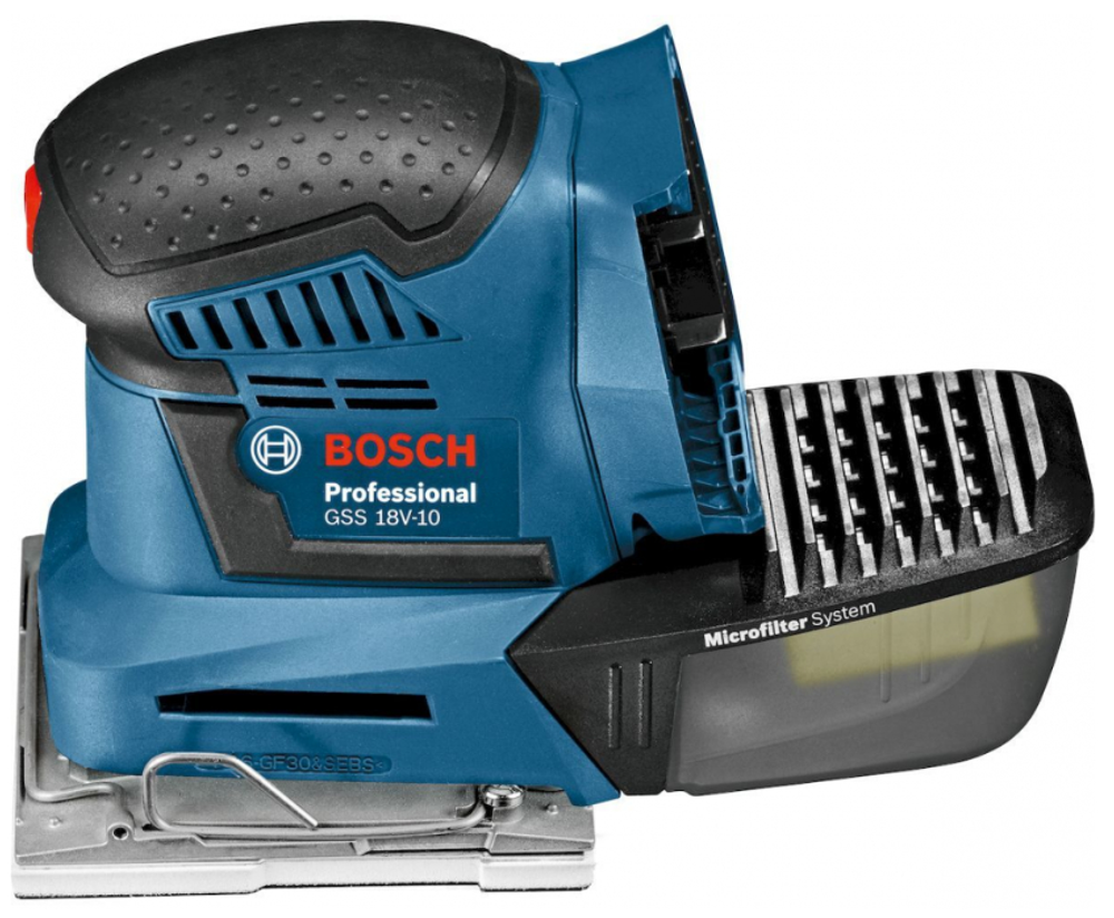 Машинка шлифовальная плоская  Bosch GSS 18V-10