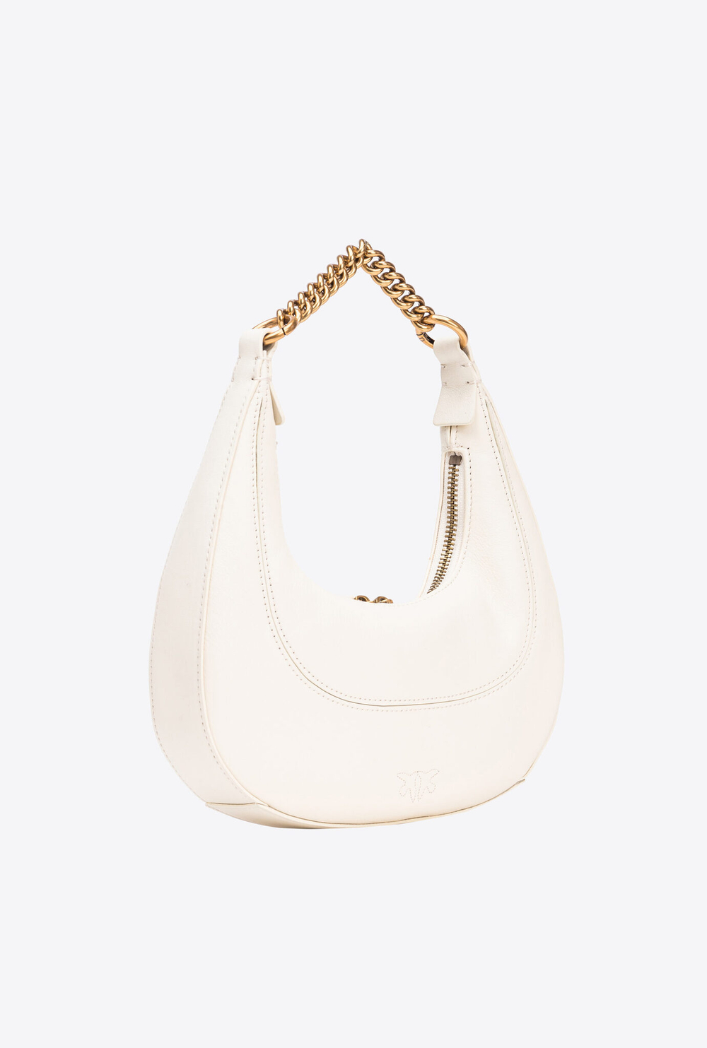 MINI BRIOCHE BAG HOBO - white/gold