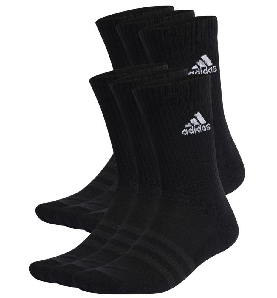 Теннисные носки Adidas Cushioned Sportswear Crew Socks 6P - черный