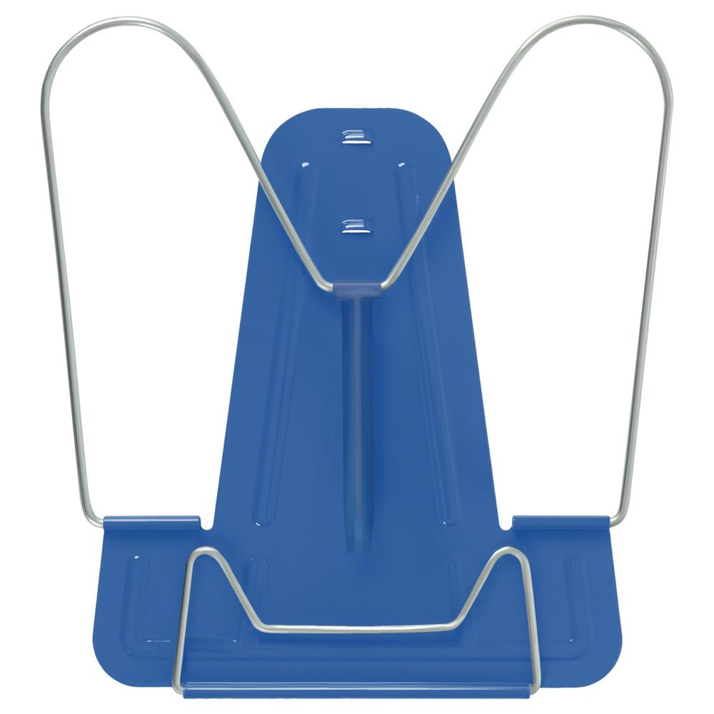 Подставка для книг, металлический корпус, металлический упор, синяя Стамм