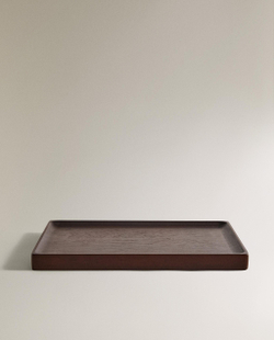 Zara Home Поднос из дерева, цвет коричневый, 20 см