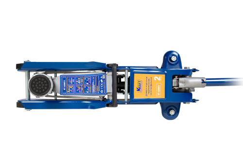 Домкрат подкатной (2т) Kraft 80-360 мм, низкопрофильный кейс