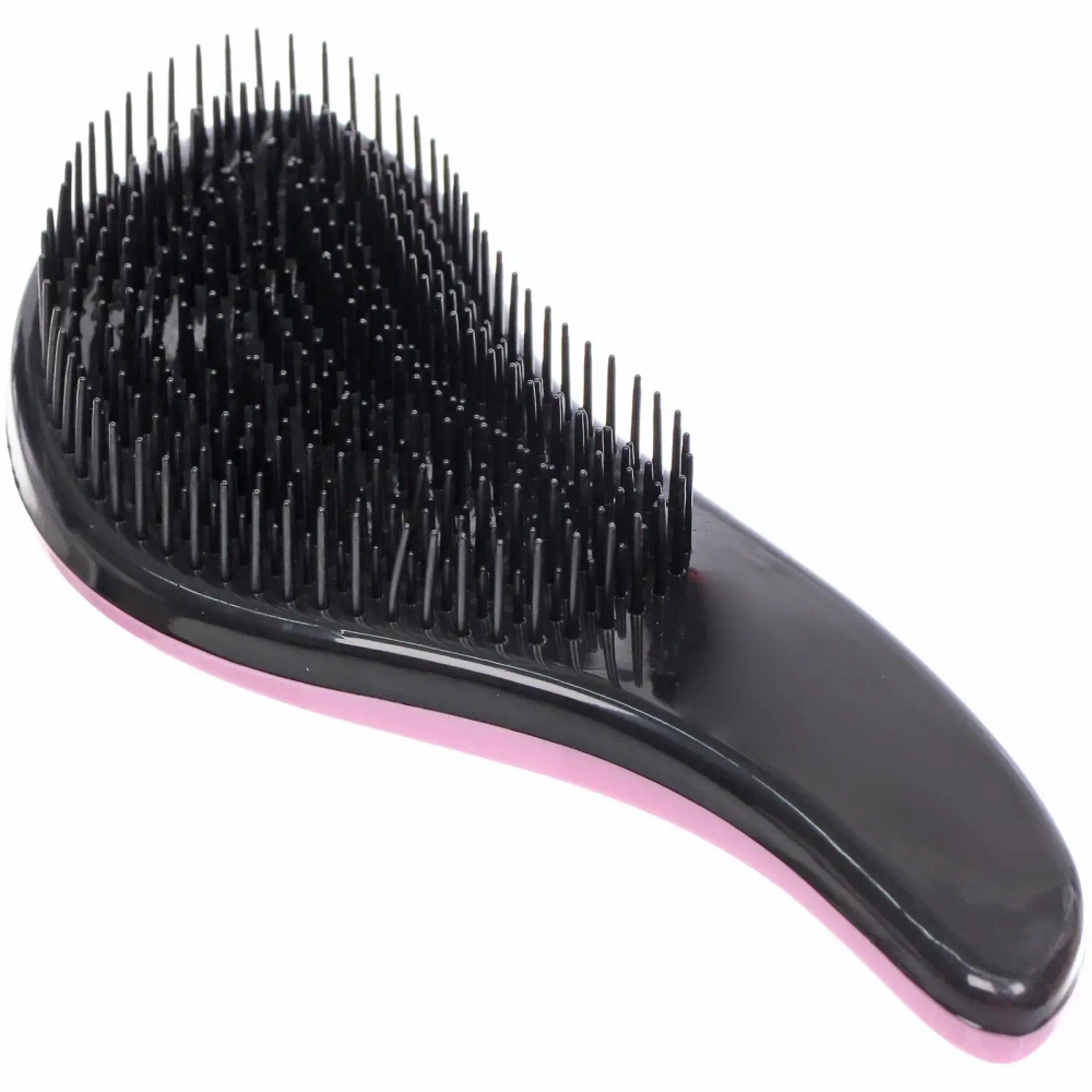 Расческа массажная «Компактная-капля», цвет розовый, в коробке, 18см