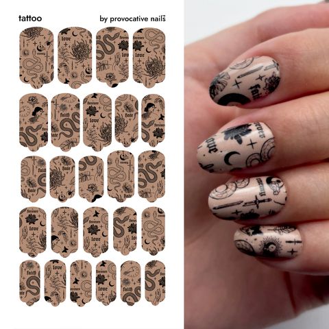 ПЛЕНКИ NAIL WRAPS TATTOO