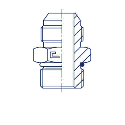 Штуцер FRLG JIC 1/2" UNF9/16"