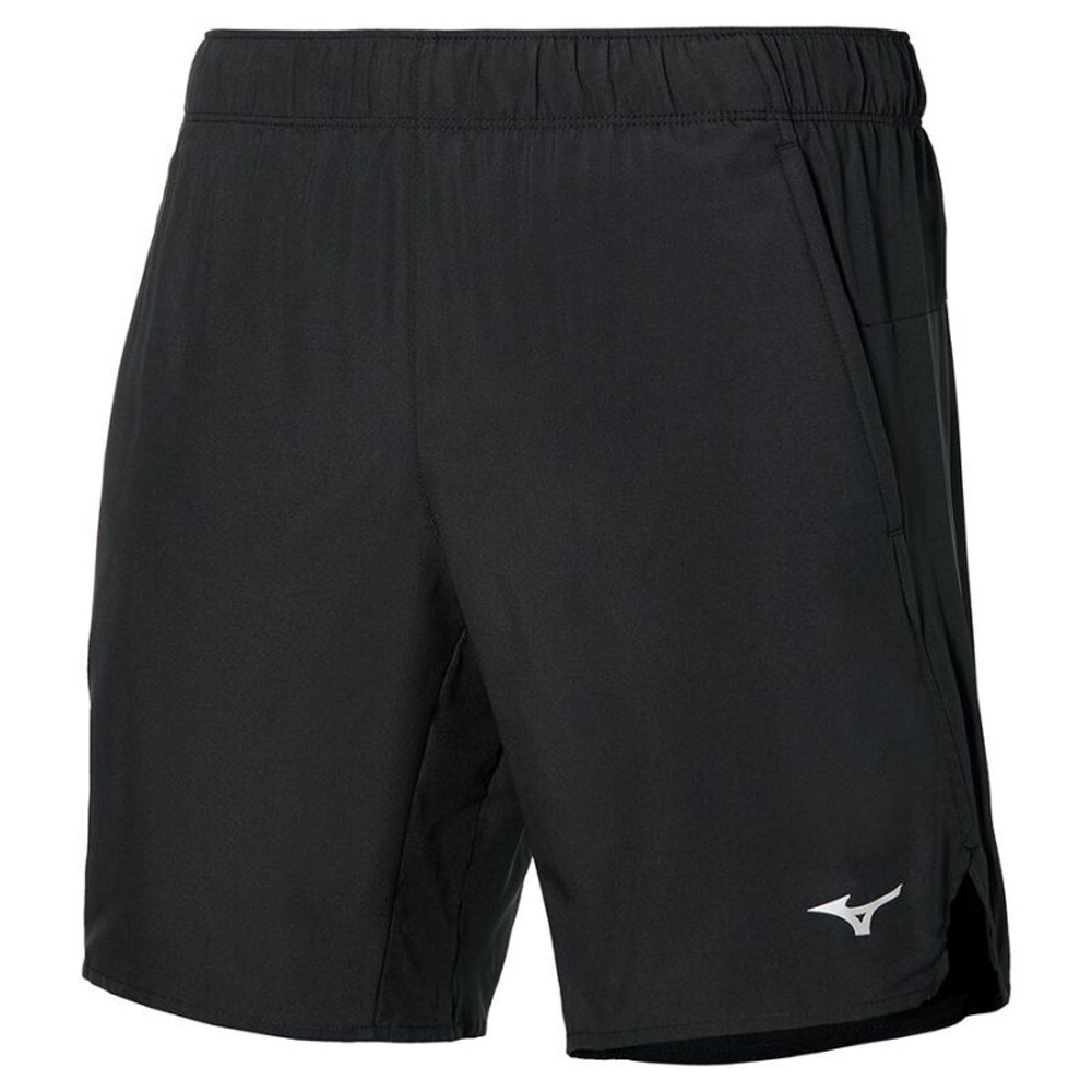 Мужские теннисные шорты Mizuno Core 7.5 2in1 Short - black