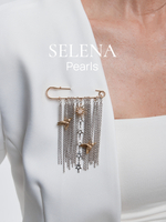 91003046 Брошь Selena Pearls
