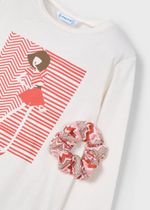 лонгслив с резинкой для волос