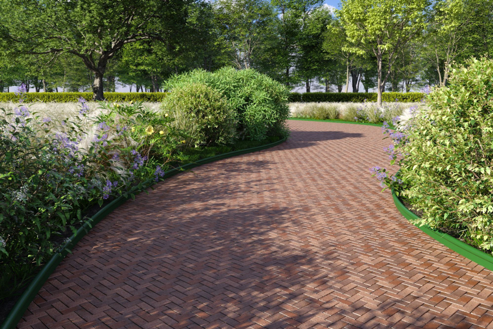 Бордюр Gidrolica Country Б-1000.2.10 — пластиковый черный, длина 10000 мм, без отверстий