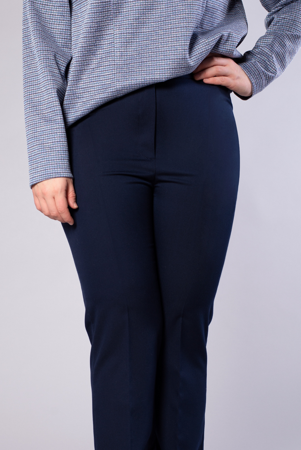 Брюки женские 3841зп, темно-синий #35ТС023841зп