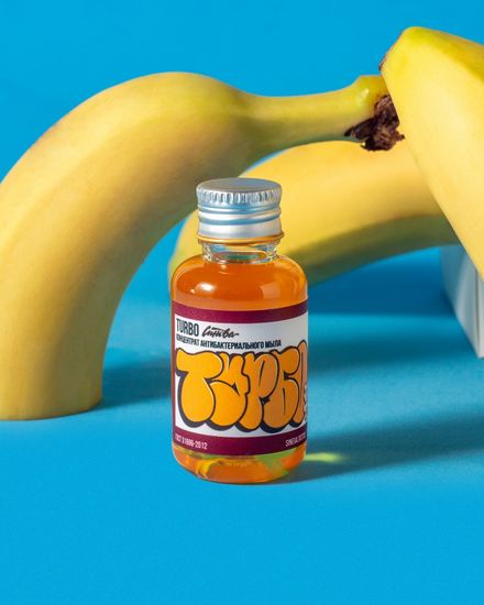 Антибактериальное мыло Синева "ТУРБО БАНАНА" (концентрат)