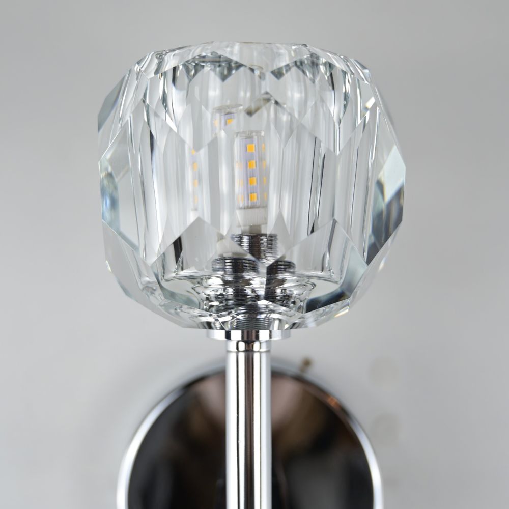 Бра Boule De Cristal Single Sconce Chrome By Imperiumloft