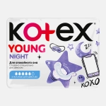 Гигиенические прокладки для девочек Kotex Young Ночные 6шт