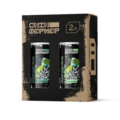 Ситифермер Микрозелень и салаты А+Б 1 л Набор органоминеральных удобрений