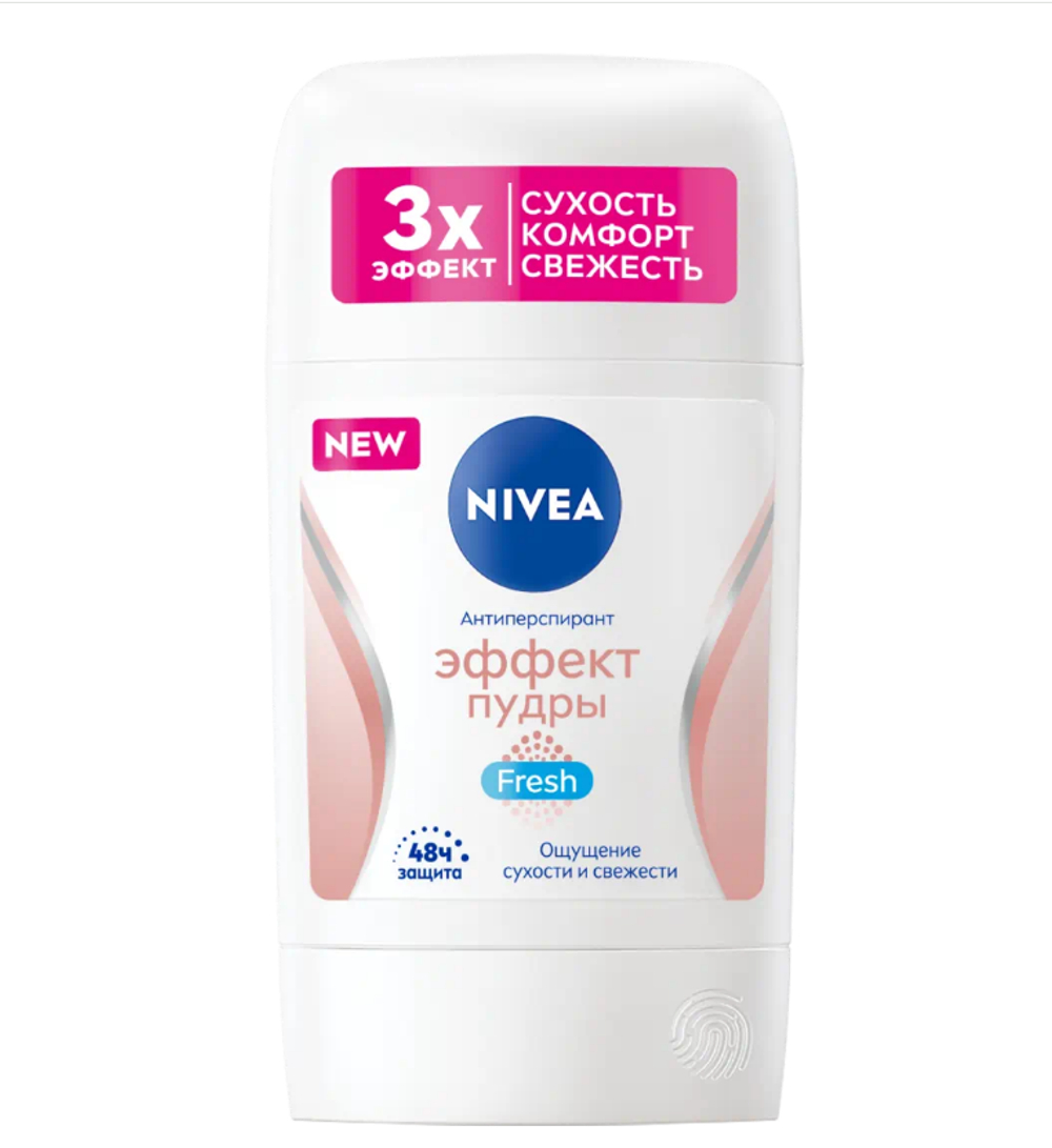 Nivea део стик женский эффект пудры fresh 40 мл.