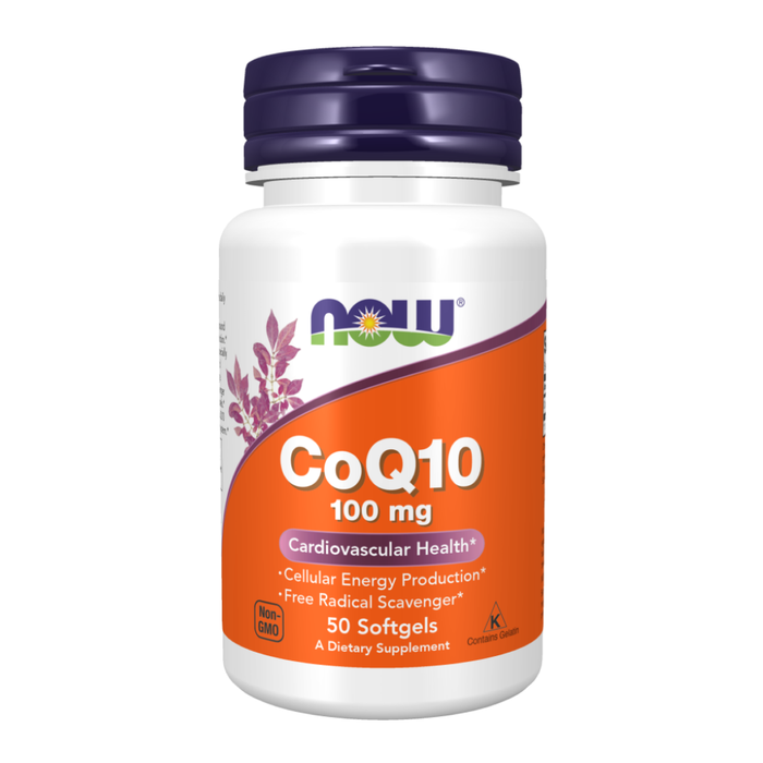 Коэнзим Q10 100 мг, Coenzyme Q10 100 mg, Now Foods, 50 капсул