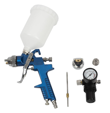 Краскопульт AS-1001 KIT (сопло 1,4 и 1,7мм) COLOR MIX в блистере