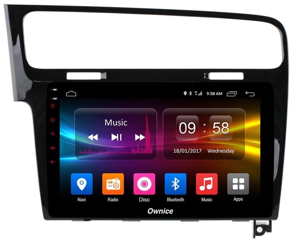 Магнитола для Volkswagen Golf 7 2012-2020 - Carmedia OL-1907 IPS, Android 10, 8 ядер (TS18), 4G SIM-слот