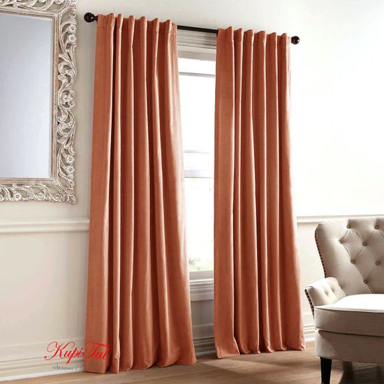 Шторы бархат Royal (чайная роза)