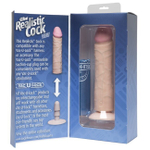 Фаллос The Realistic Cock 8''(насадка к страпон-трусикам) вторая кожа (Цвет: телесный)