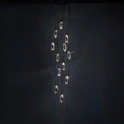 Подвесной светильник Pezzo 12 pearl black