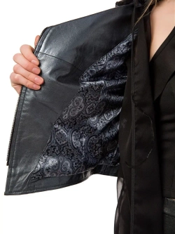 Косуха кожаная куртка женская Турция