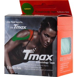 Тейп кинезиологический TMAX Extra Sticky 5 см x 5 м, 423181, зеленый