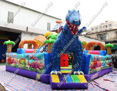 Надувной батут "В гостях у динозавра" 7*7*6м