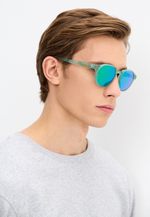 Спортивные очки HILX Orion Matt Crystal Green / Green Mirror Polarized Lens