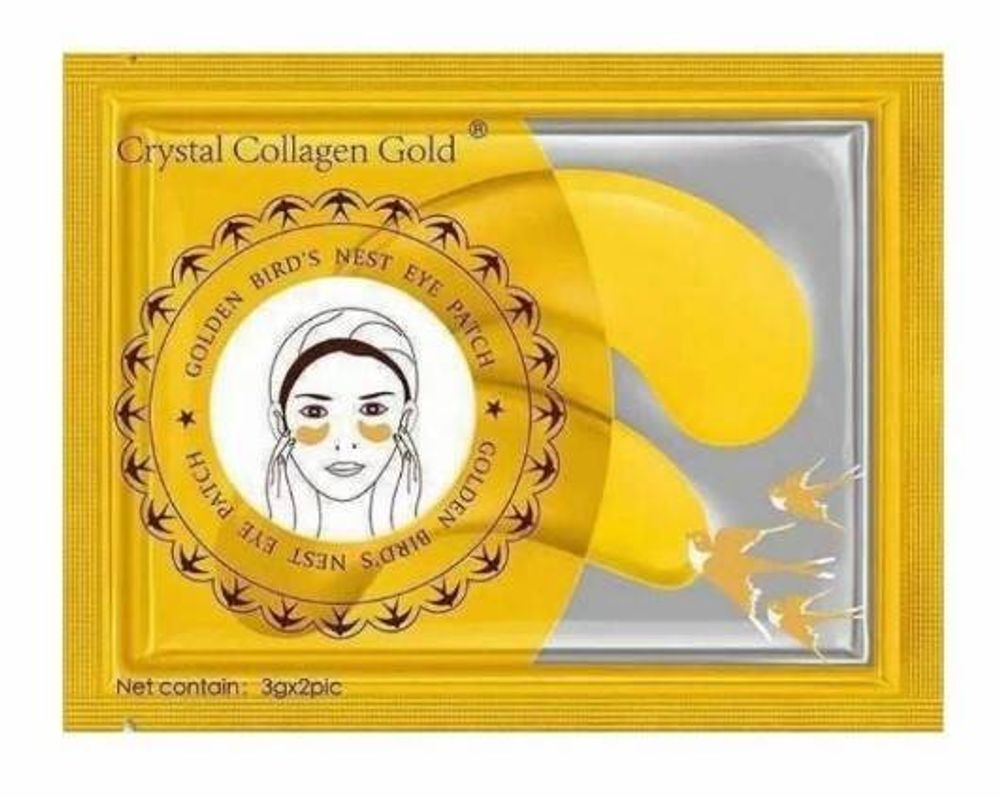 Патчи д/глаз гидрогелевые Crystal Collagen Gold (1 пара)