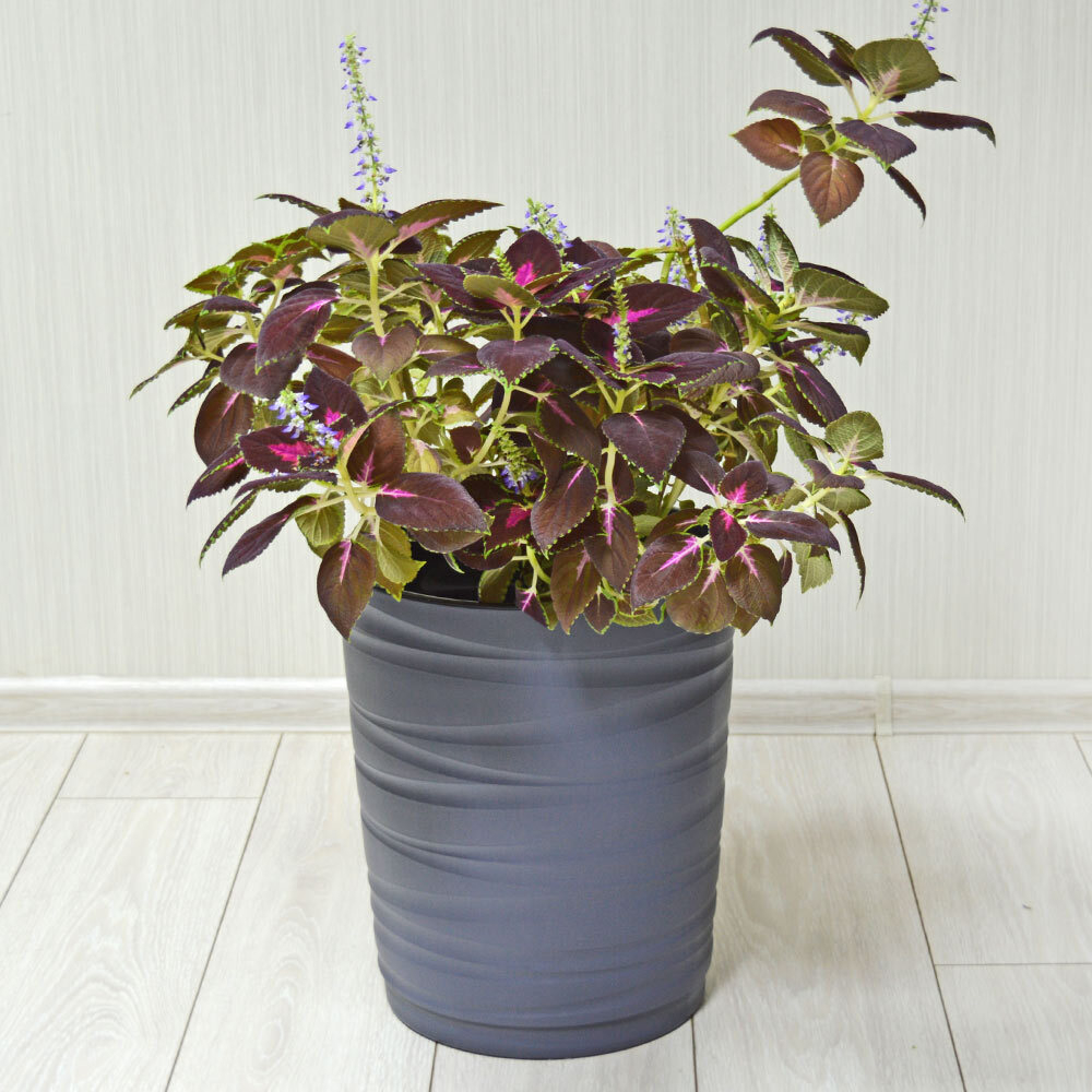 Кашпо Модерн Медиум 15л h360мм, антрацит