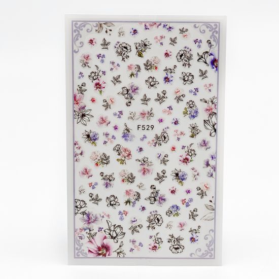 Наклейки для ногтей №F529