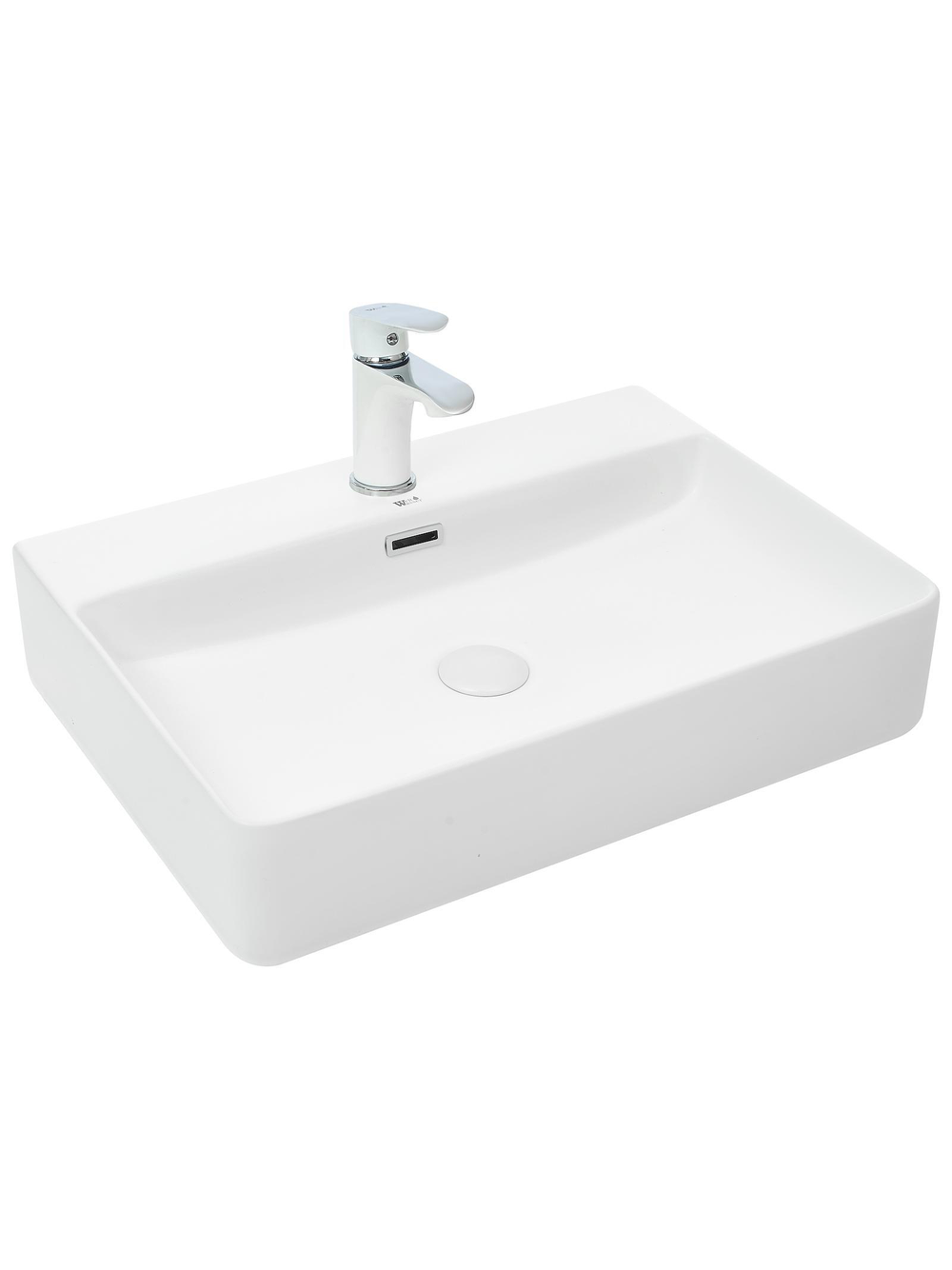 Раковина накладная (матовая белая) WeltWasser WW  ELBACH 2173 MW 600х420х120
