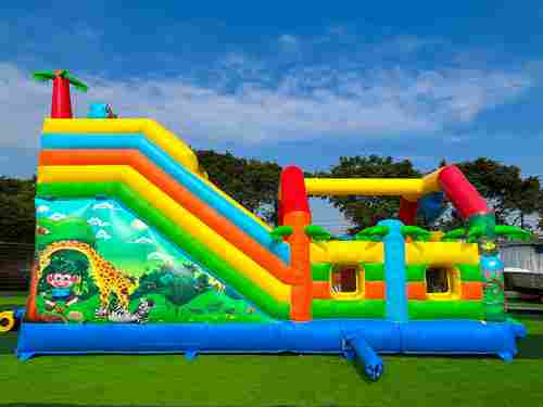 Коммерческий надувной батут «Приключение в мире животных 3», 8*4*5 м.