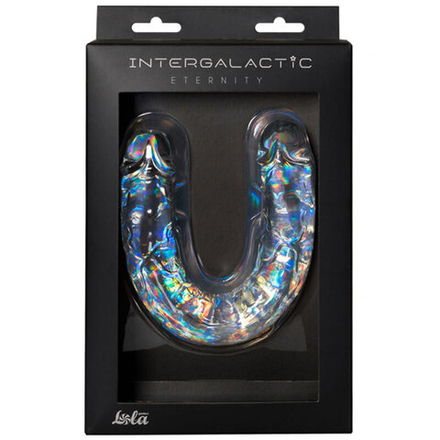 Двусторонний дилдо Intergalactic Eternity, прозрачный