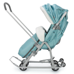 Санки-коляска "Ника детям 7-5" мятный с шишкой (серый каркас)