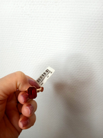 Кольцо позолоченное с рубином.Размер - 17