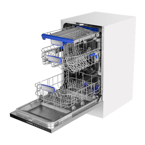 Посудомоечная машина с турбосушкой и лучом на полу MAUNFELD MLP-08IM