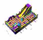 Коммерческий надувной батут «Космический калейдоскоп», размер 16*8,5*6 м