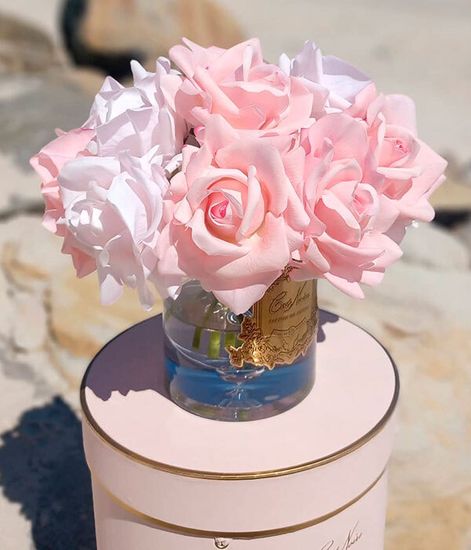 Большой букет розовых роз, Cote Noire