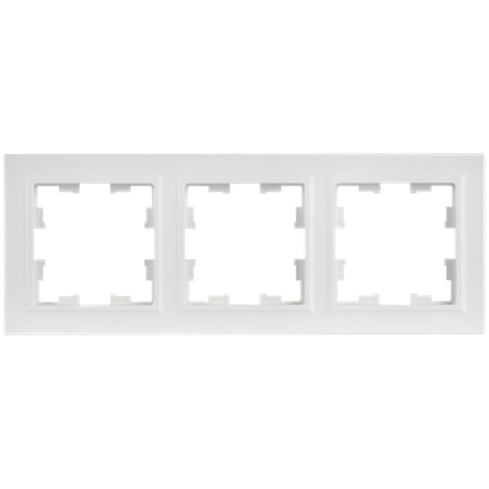 BRITE Рамка 3-местная РУ-3-БрАБ арктический белый IEK