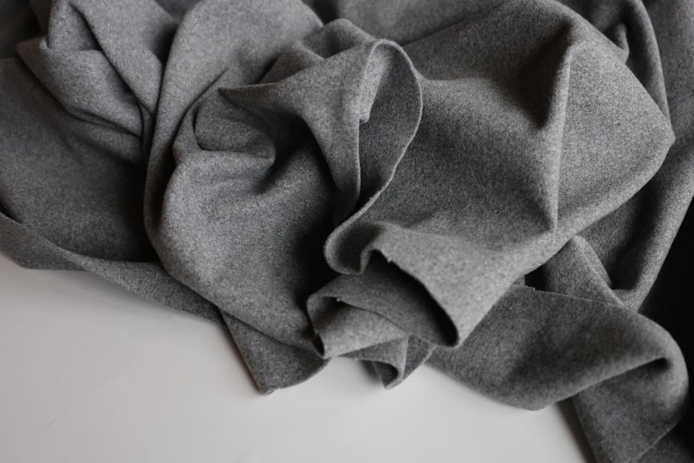 СЕРЫЙ МЕЛАНЖ - Двусторонний трикотаж АНЖЕЛИКА БРАШ, антипилинг (КРВ634 Олеся)